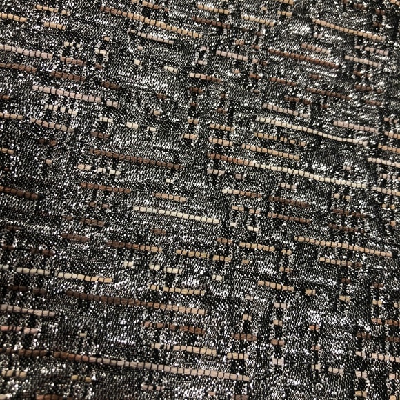 Banana Republic Metallic Silver Brown Tweed Skirt - Picture 5 of 8